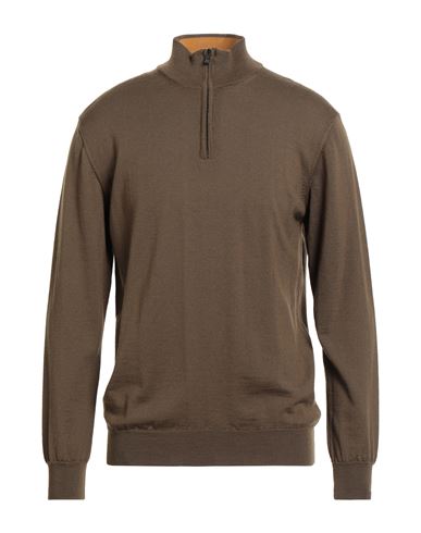 Avignon Man Sweater Military Green Size L Viscose, Polyamide, Wool, Cashmere In Green