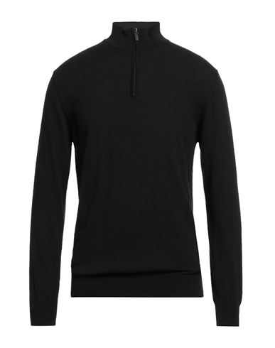 Avignon Man Sweater Black Size Xl Viscose, Polyamide, Wool, Cashmere In Black