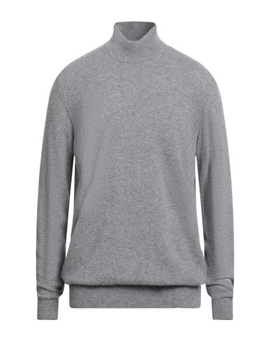 Avignon Man Turtleneck Grey Size L Merino Wool, Acrylic In Gray