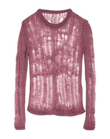 Rick Owens Man Sweater Garnet Size M Polyamide, Mohair Wool, Wool In Red