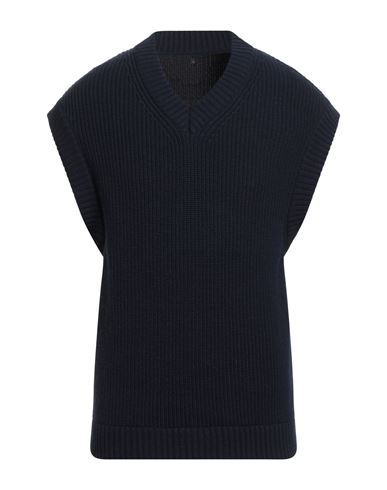 Drykorn Man Sweater Navy Size M Polyamide, Viscose, Wool, Cashmere In Blue