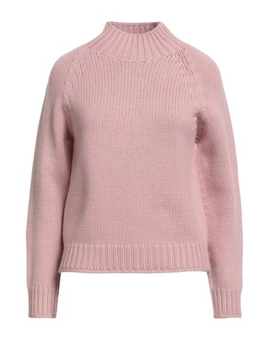 Fabiana Filippi Woman Turtleneck Antique Rose Size 14 Virgin Wool In Pink