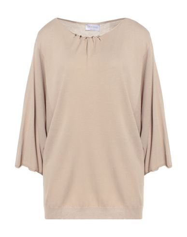 Gran Sasso Woman Sweater Sand Size 14 Viscose, Acrylic, Swarovski Crystal