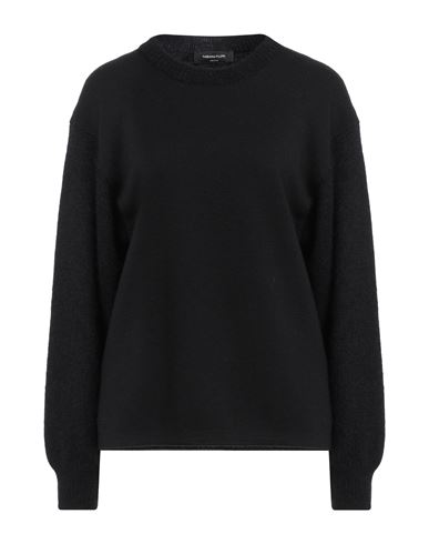 Fabiana Filippi Woman Sweater Black Size 10 Merino Wool, Mohair Wool, Alpaca Wool, Polyamide In Black