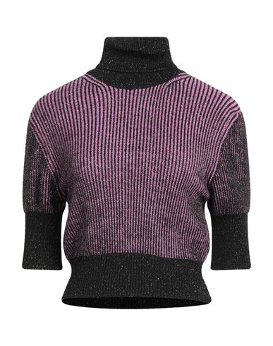 Croche Crochè Woman Turtleneck Mauve Size S Acrylic, Synthetic Fibers, Viscose, Wool, Alpaca Wool