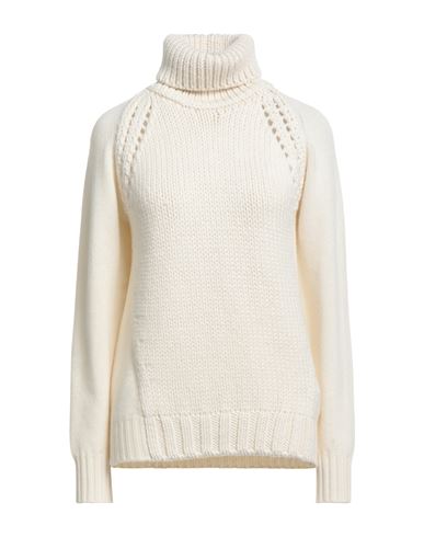 Fabiana Filippi Chunky Ribbed Knit Sweater With High Turtleneck In Neutral