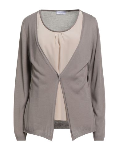 Gran Sasso Woman Sweater Taupe Size 16 Viscose, Acrylic, Silk In Gray