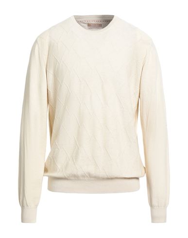 Yes Zee By Essenza Man Sweater Beige Size Xxl Cotton, Wool In Sand