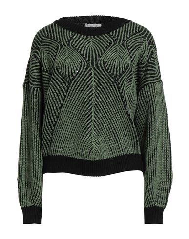 Croche Crochè Woman Sweater Green Size L Acrylic, Viscose, Wool, Alpaca Wool