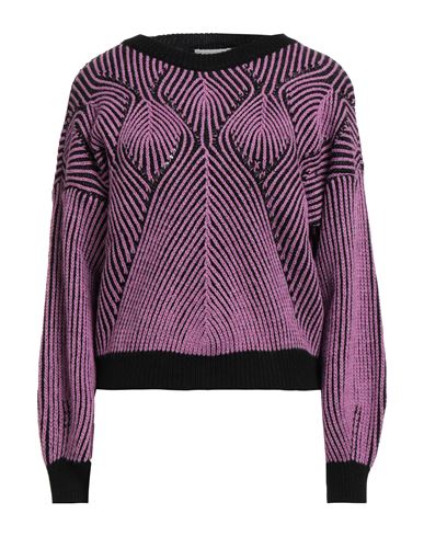 Croche Crochè Woman Sweater Mauve Size M Acrylic, Viscose, Wool, Alpaca Wool