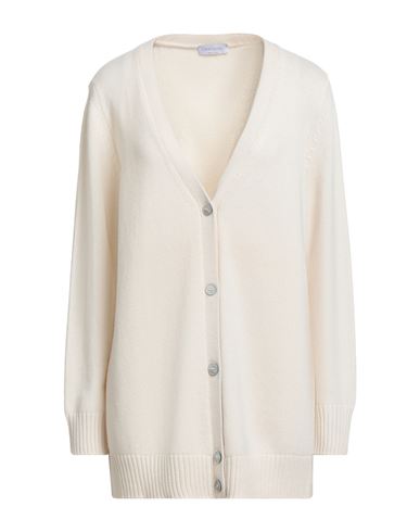 Gran Sasso Woman Cardigan Ivory Size 16 Virgin Wool, Viscose, Cashmere In White