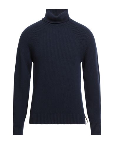 K-way Man Turtleneck Midnight Blue Size M Wool In Blue