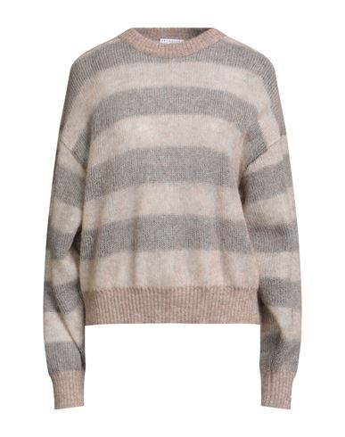 Brunello Cucinelli Striped Mohair-blend Jumper In Multi