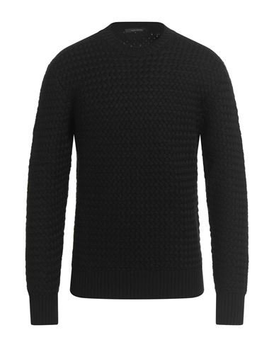 Tagliatore Man Sweater Black Size 42 Wool In Black