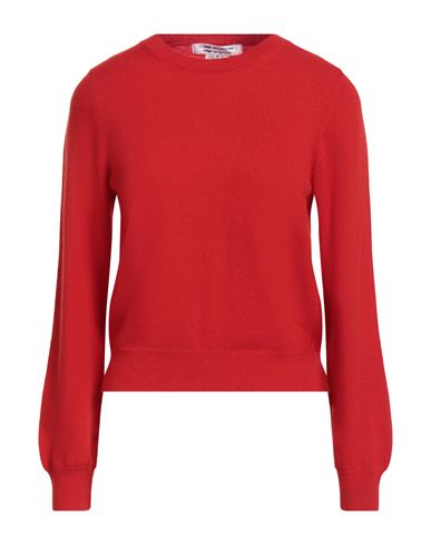 Comme Des Garçons Round-neck Cashmere Jumper In Red
