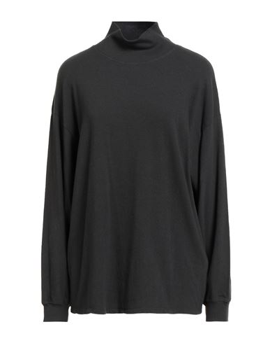 American Vintage Woman Turtleneck Charcoal Size M/l Cotton, Elastane In Multi