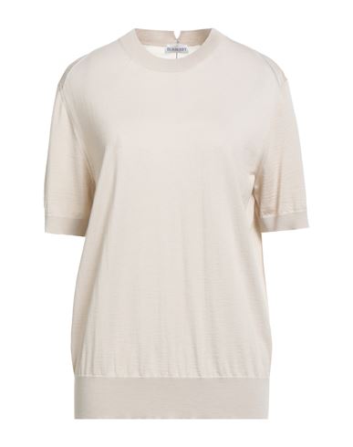 Burberry Woman Sweater Beige Size Xl Viscose In White