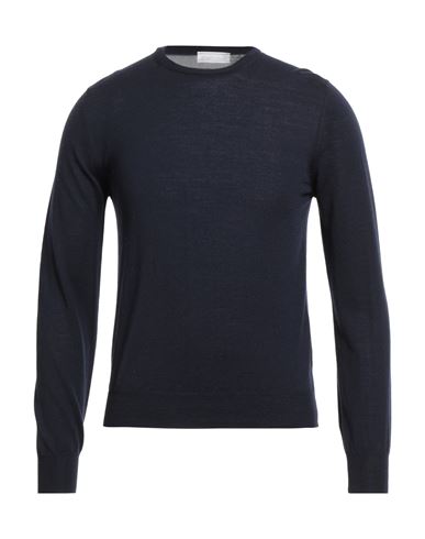 Richard Owen Richard Owe'n Man Sweater Midnight Blue Size 36 Virgin Wool In Blue