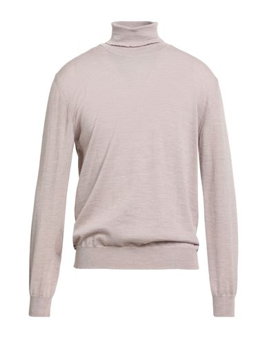 Richard Owen Richard Owe'n Man Turtleneck Taupe Size 50 Virgin Wool In Neutral
