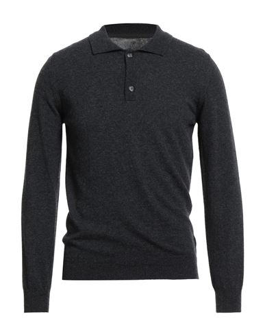 Bl'ker Man Turtleneck Charcoal Size S Wool, Cashmere In Gray