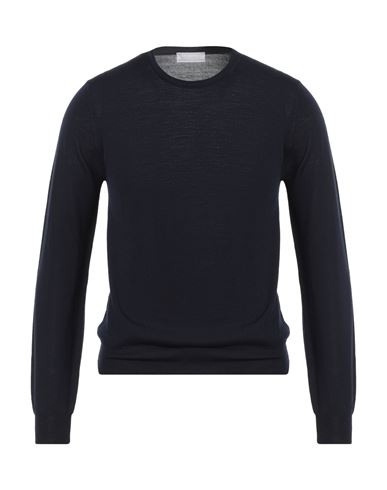 Richard Owen Richard Owe'n Man Sweater Midnight Blue Size 36 Virgin Wool In Blue