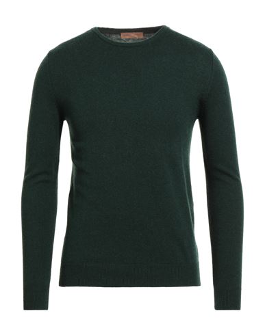 Henry Clifford Man Sweater Dark Green Size 36 Wool, Cashmere In Green
