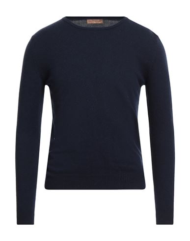 Henry Clifford Man Sweater Midnight Blue Size 38 Wool, Cashmere In Blue
