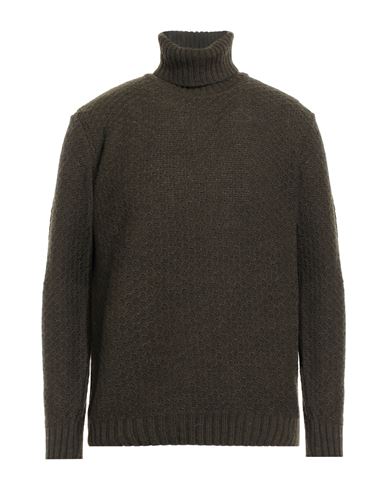 Herman & Sons Man Turtleneck Military Green Size Xl Wool, Polyamide