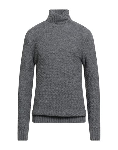 Herman & Sons Man Turtleneck Grey Size L Wool, Polyamide