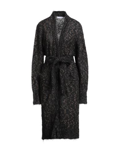 Majestic Filatures Woman Cardigan Black Size 1 Mohair Wool, Polyamide, Merino Wool, Elastane In Black