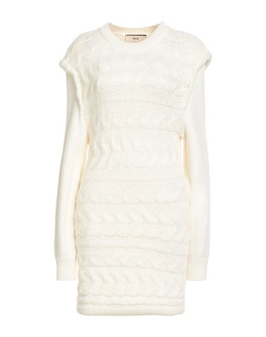 Akep Woman Mini Dress Ivory Size 6 Acrylic, Wool, Alpaca Wool, Viscose, Polyester In White