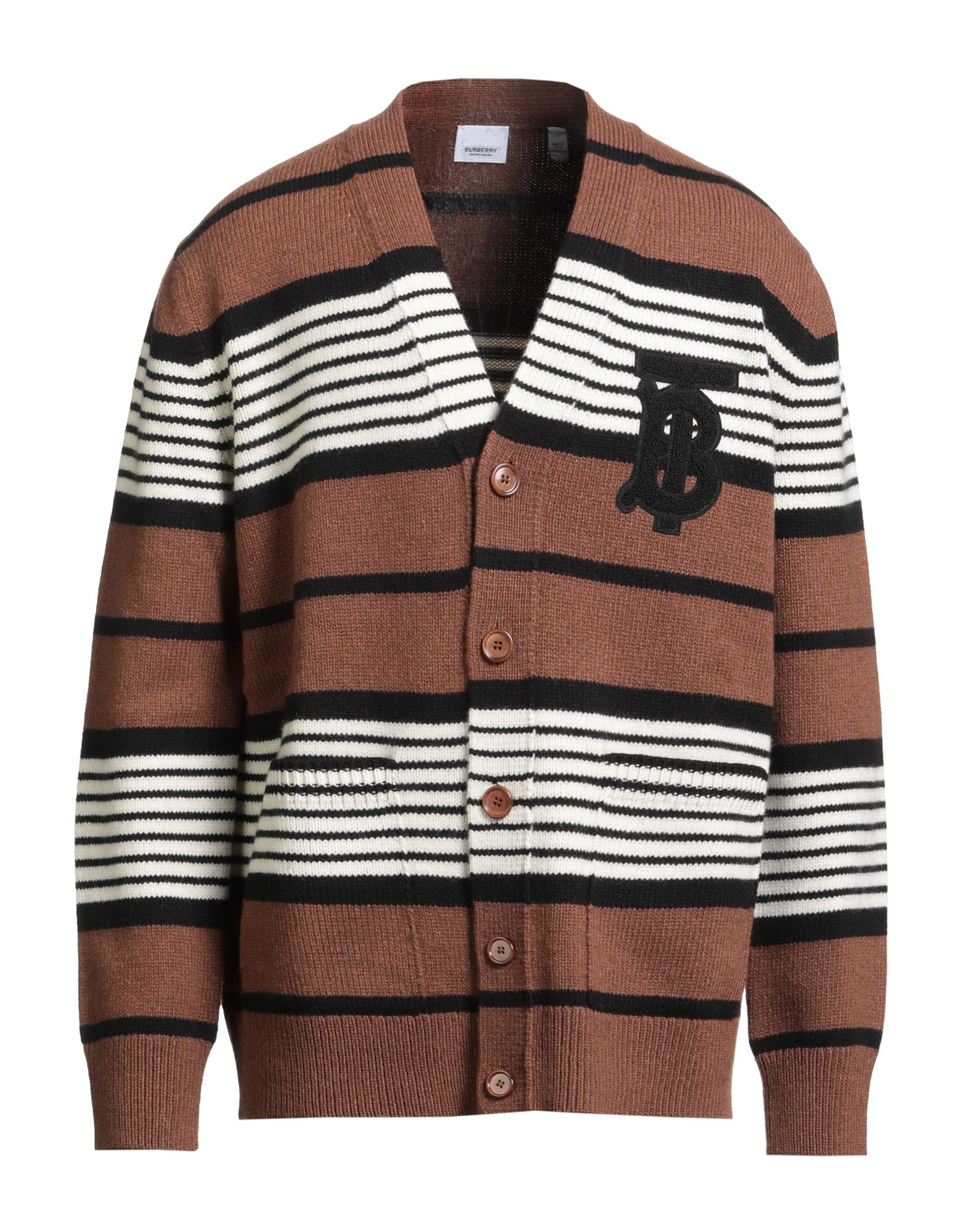 BURBERRY ロゴニットカーディガン BURBERRY バーバリー TBロゴ総柄ニットVネックカーディガン