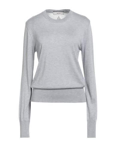 Akep Woman Sweater Light Grey Size 6 Viscose, Merino Wool, Polyamide In Gray