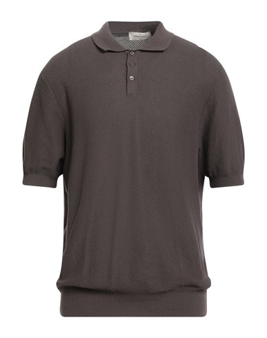 Gran Sasso Man Sweater Dark Brown Size 46 Cotton In Brown