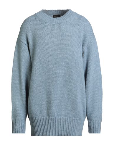 Roberto Collina Man Sweater Light Blue Size M Merino Wool In Blue