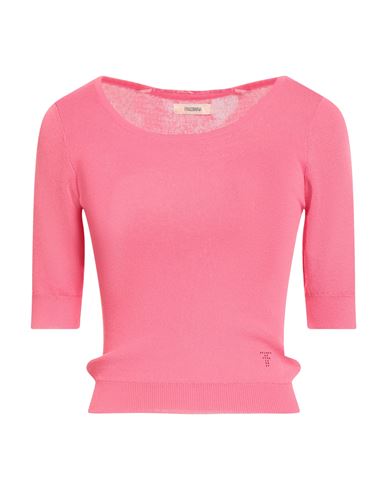 Fracomina Collection Woman Sweater Pink Size L Viscose, Nylon