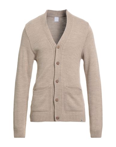 Why Not Brand Man Cardigan Beige Size Xl Acrylic, Wool In Sand