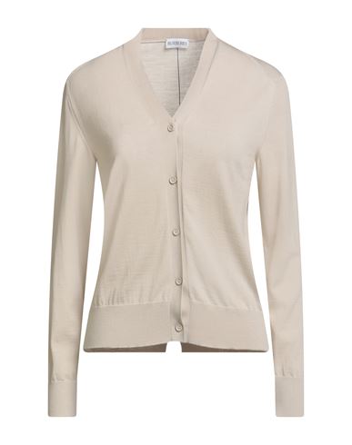 Burberry Woman Cardigan Beige Size L Wool, Polyamide, Elastane In Neutral