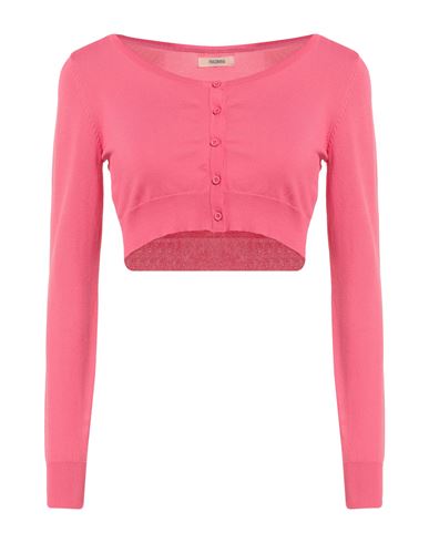 Fracomina Collection Woman Cardigan Magenta Size L Viscose, Nylon
