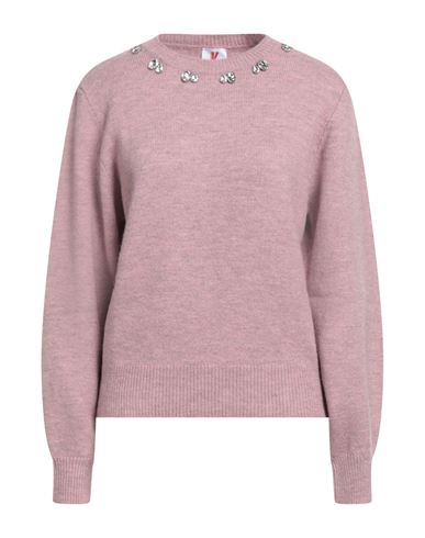 Kontatto Woman Sweater Antique Rose Size Onesize Acrylic, Polyamide, Polyester, Wool, Viscose In Pink