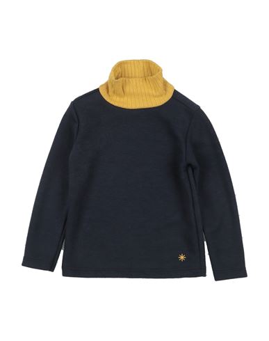 Manuel Ritz Toddler Boy Turtleneck Navy Size 4 Polyester, Viscose, Elastane, Nylon In Black