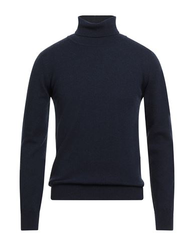 Simon Gray. Man Turtleneck Midnight Blue Size 3xl Cashmere In Blue