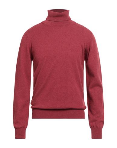 Simon Gray. Man Turtleneck Brick Size 3xl Cashmere In Red
