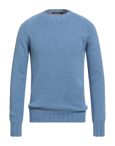 Tagliatore Man Sweater Light Blue Size 38 Cashmere In Blue