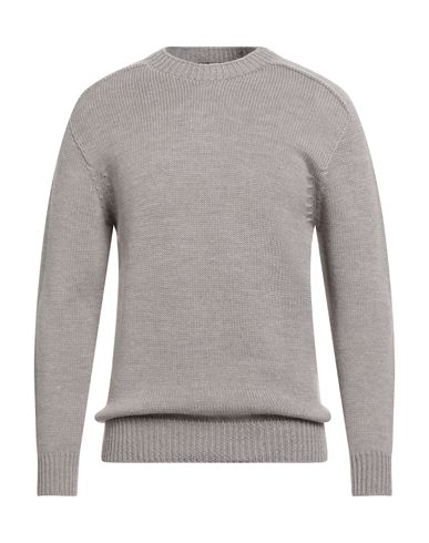 Tagliatore Man Sweater Grey Size 38 Virgin Wool In Brown