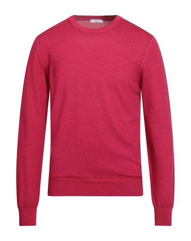 Boglioli Man Sweater Garnet Size L Virgin Wool In Red