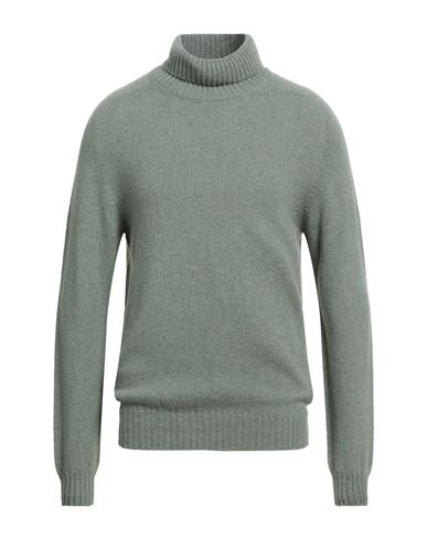 Boglioli Man Turtleneck Sage Green Size Xl Cashmere In Green
