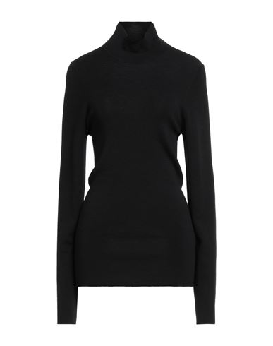 Etro Woman Turtleneck Black Size 12 Wool In Black