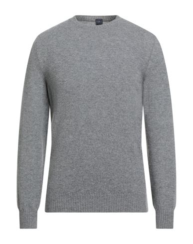Fedeli Man Sweater Light Grey Size 44 Cashmere In Gray