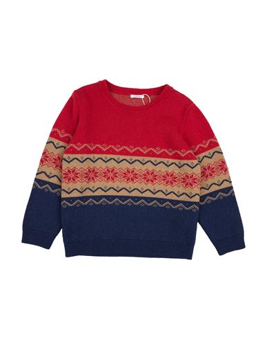 Le Bebé Babies'  Toddler Boy Sweater Red Size 3 Viscose, Merino Wool, Polyamide, Cashmere In Multi